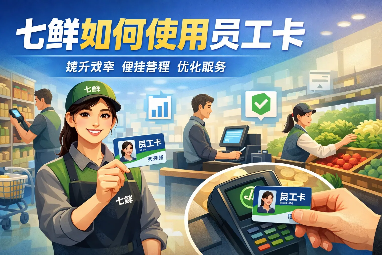七鲜如何使用员工卡