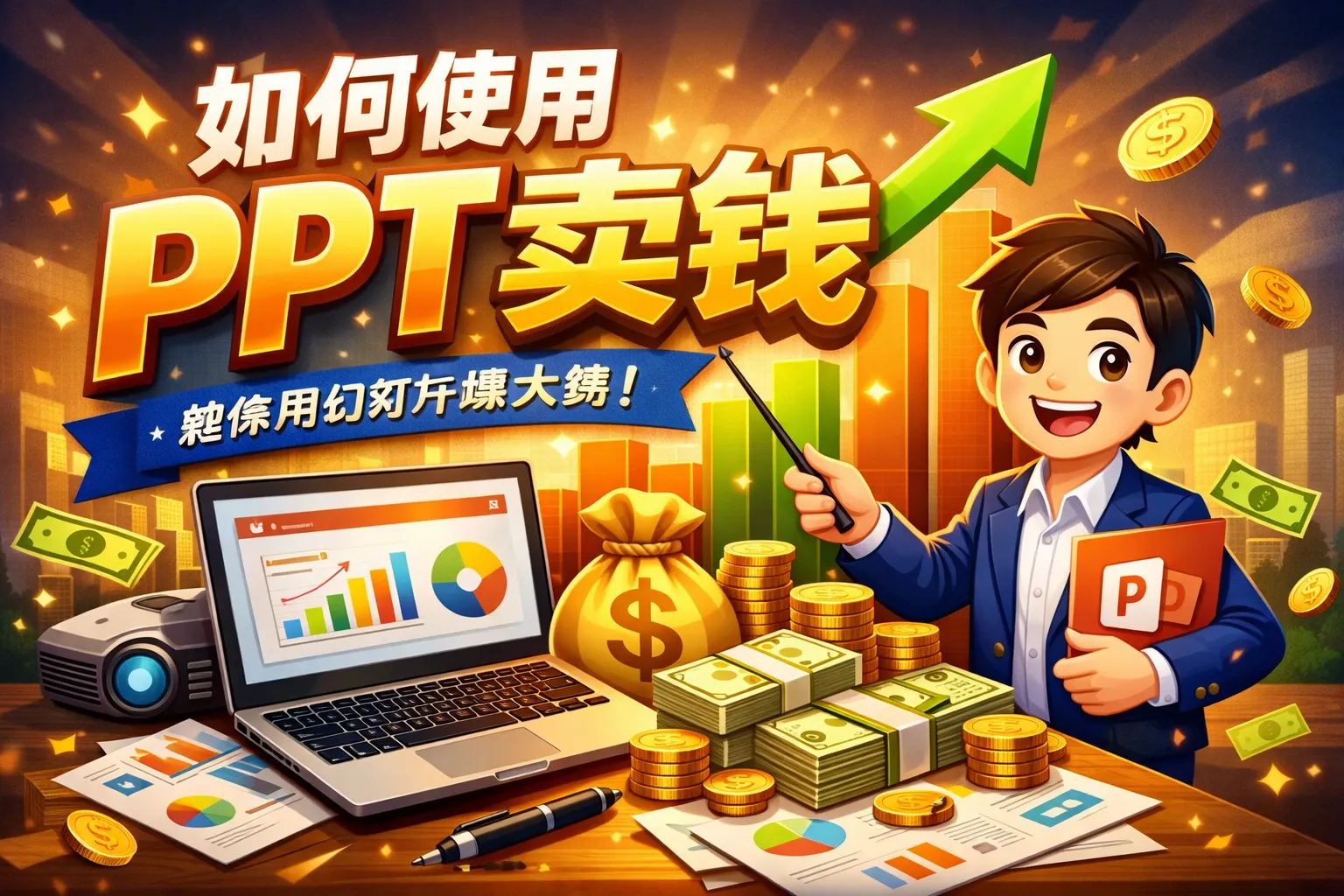 如何使用ppt卖钱