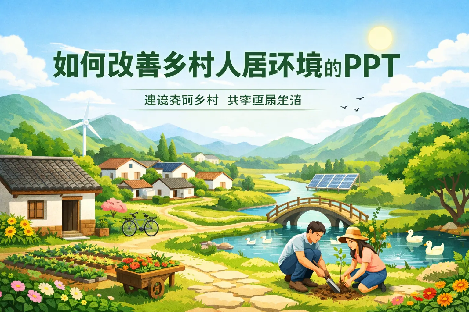 如何改善乡村人居环境的ppt