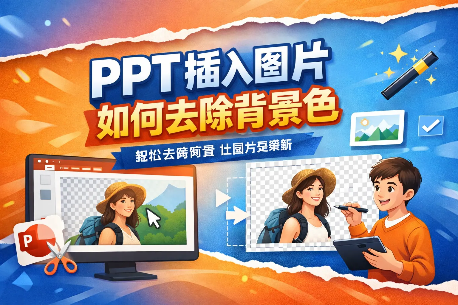 ppt插入图片如何去除背景色