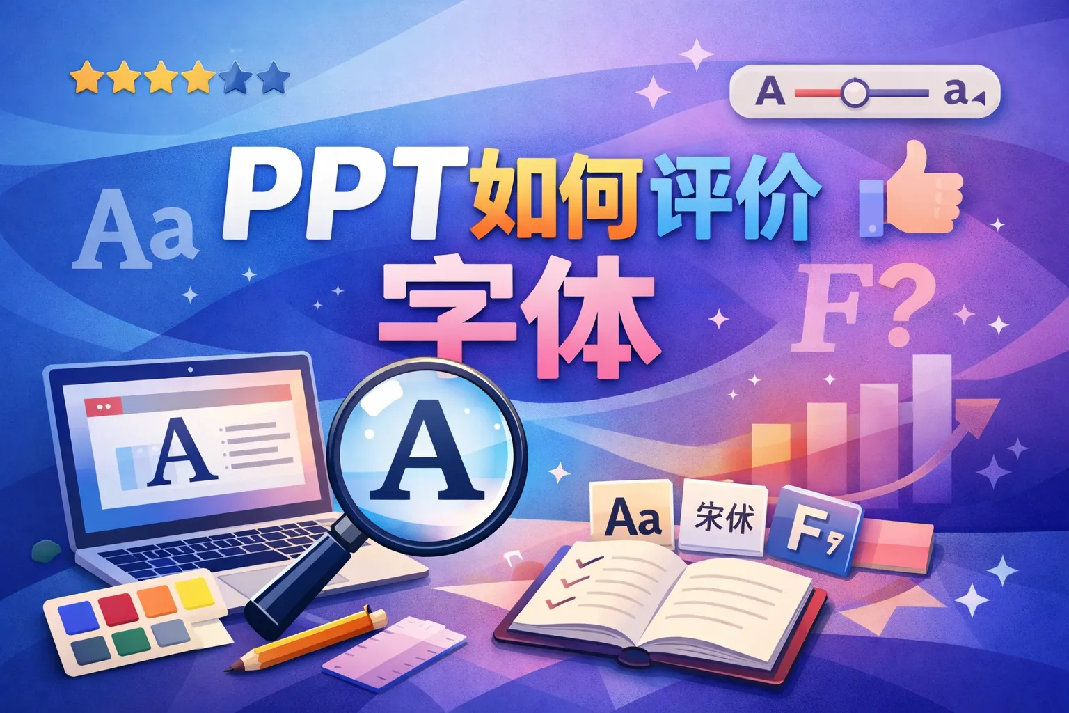 PPT如何评价字体