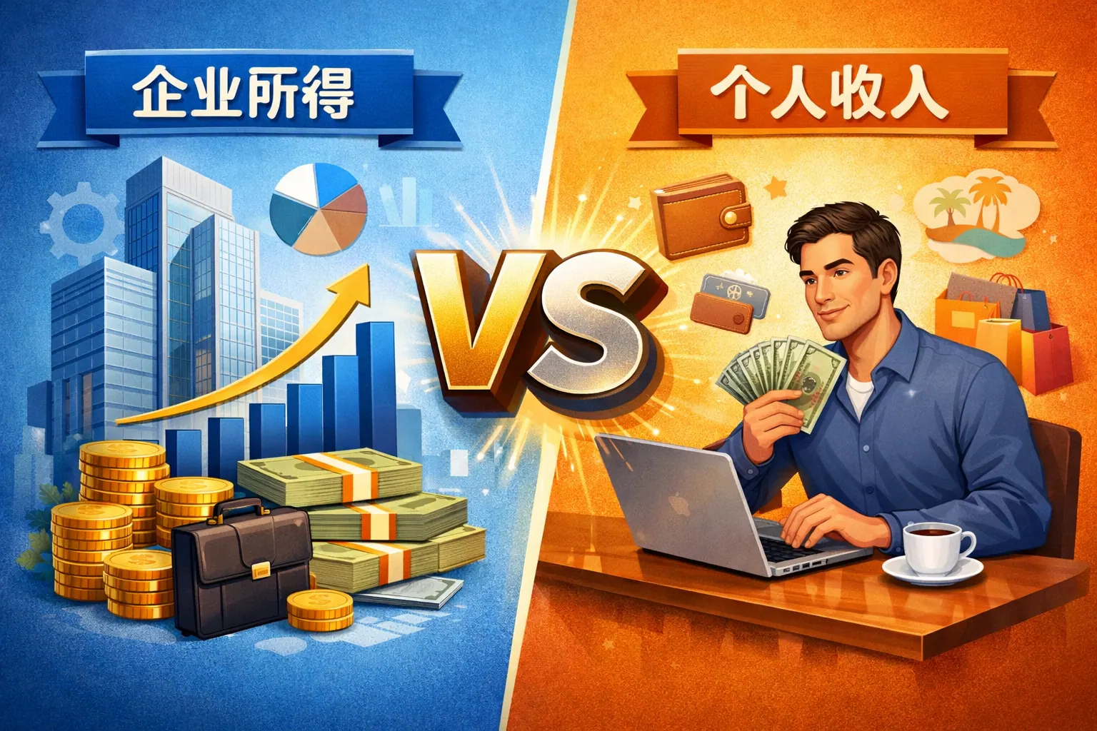 企业所得与收入区别