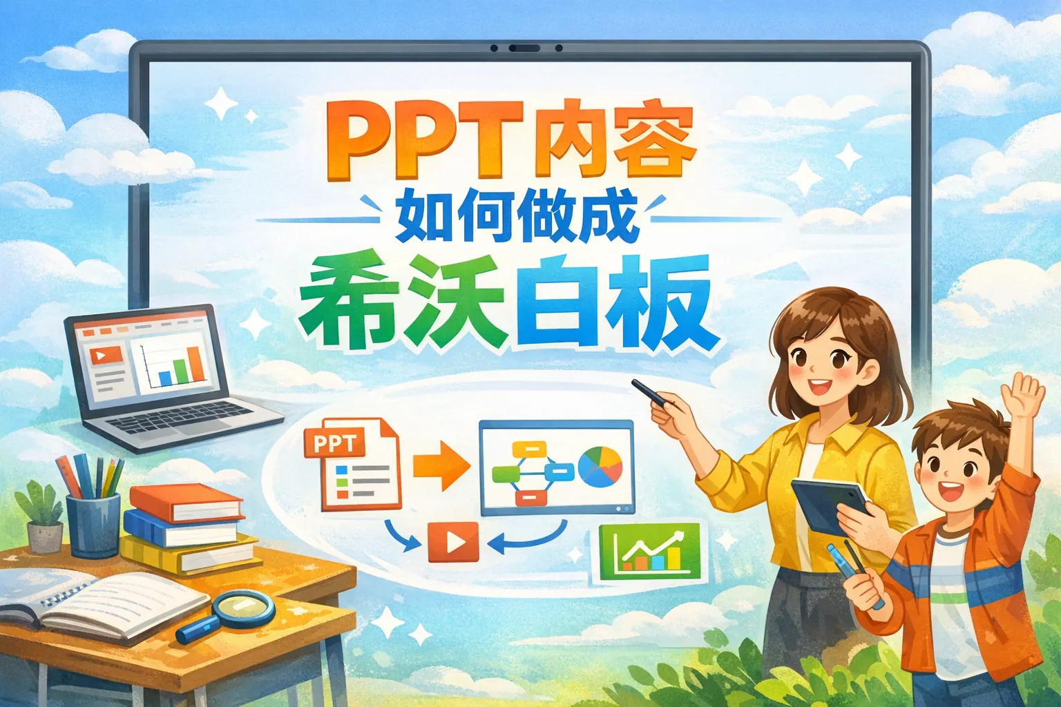 ppt内容如何做成希沃白板