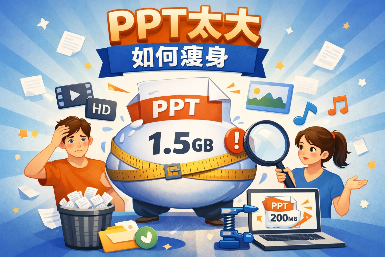 ppt太大如何瘦身