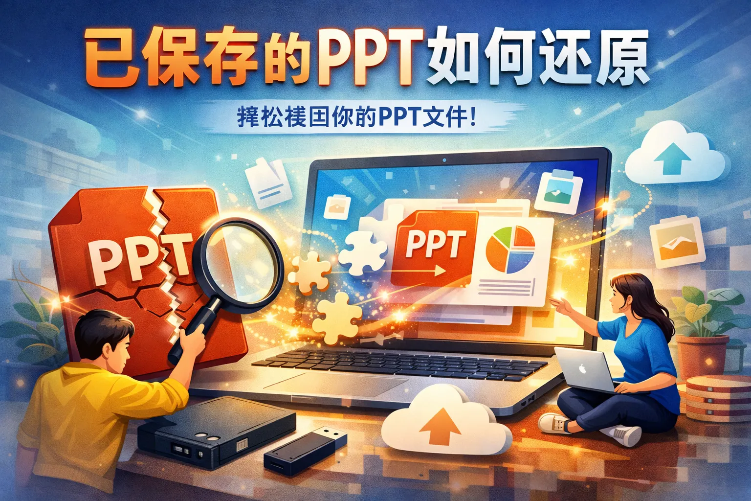 已保存的ppt如何还原