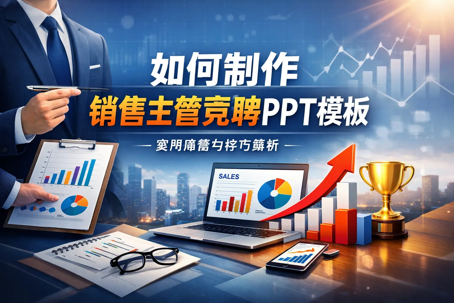 如何制作销售主管竞聘ppt模板