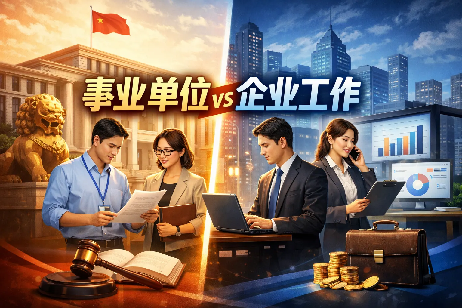 事业单位及企业工作区别