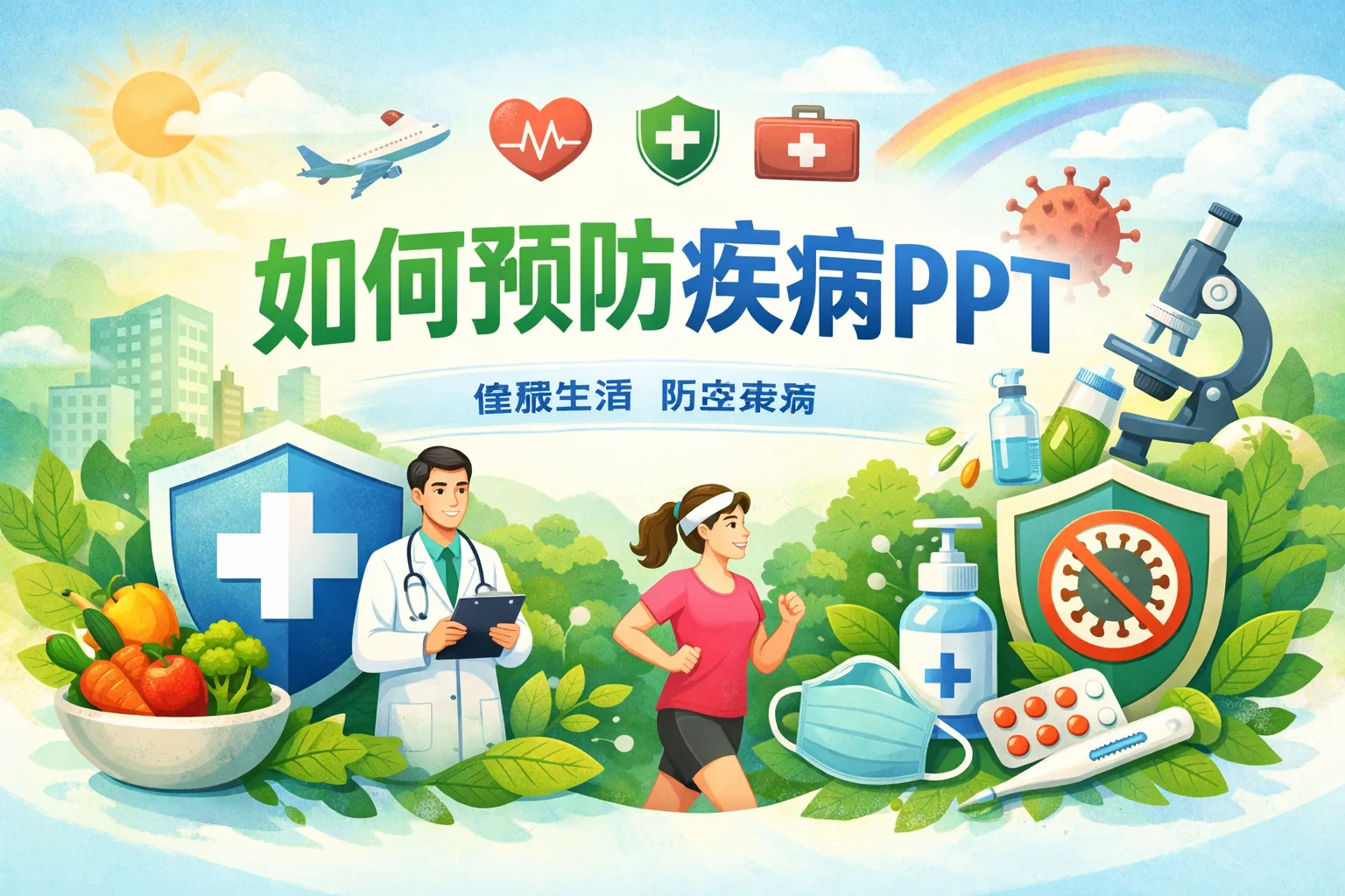 如何预防疾病PPT