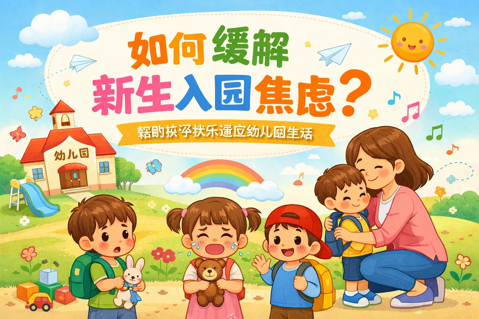 如何缓解新生入园焦虑的ppt