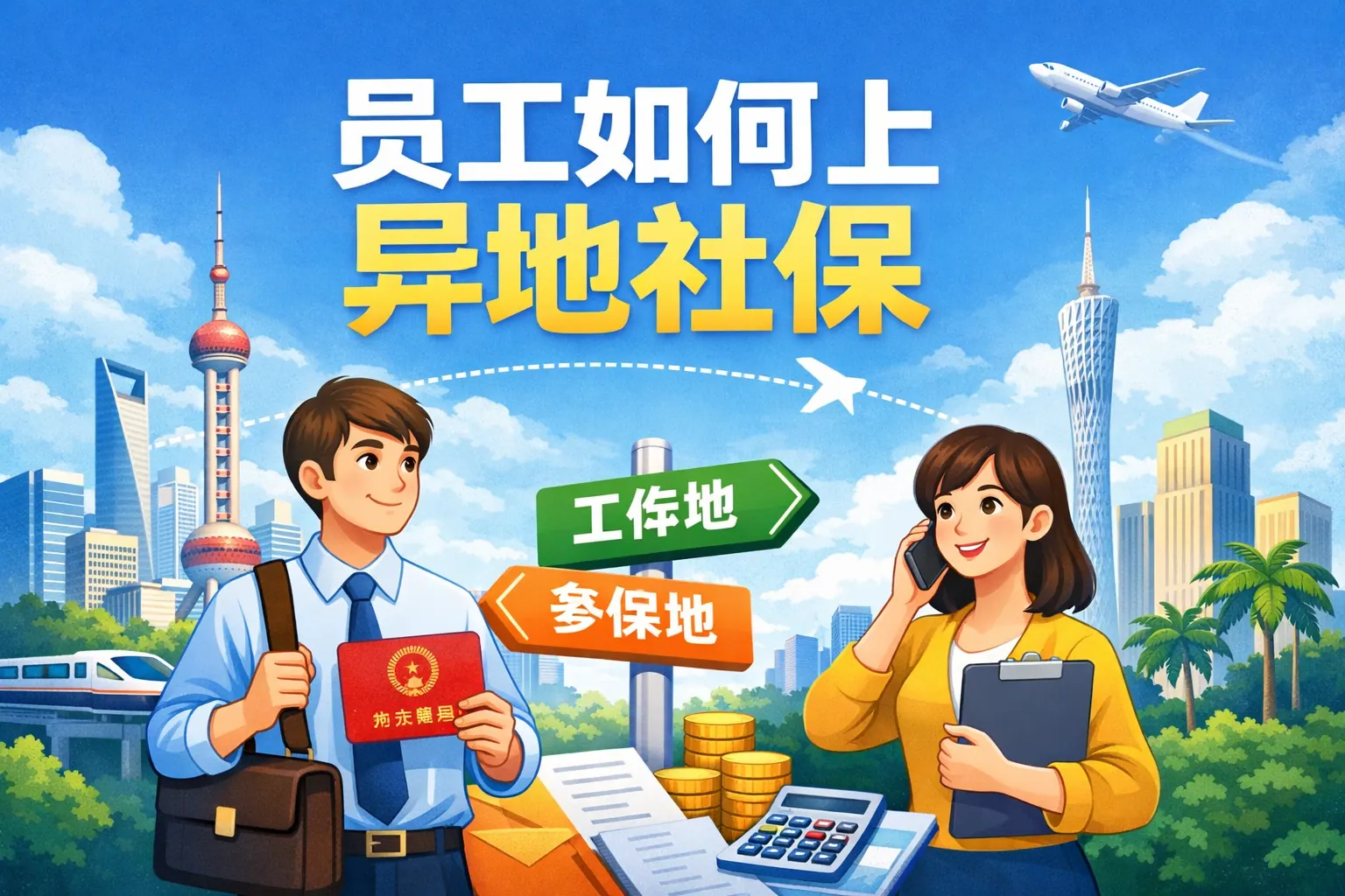 员工如何上异地社保