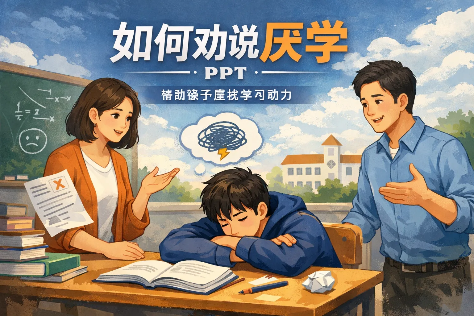 如何劝说厌学ppt