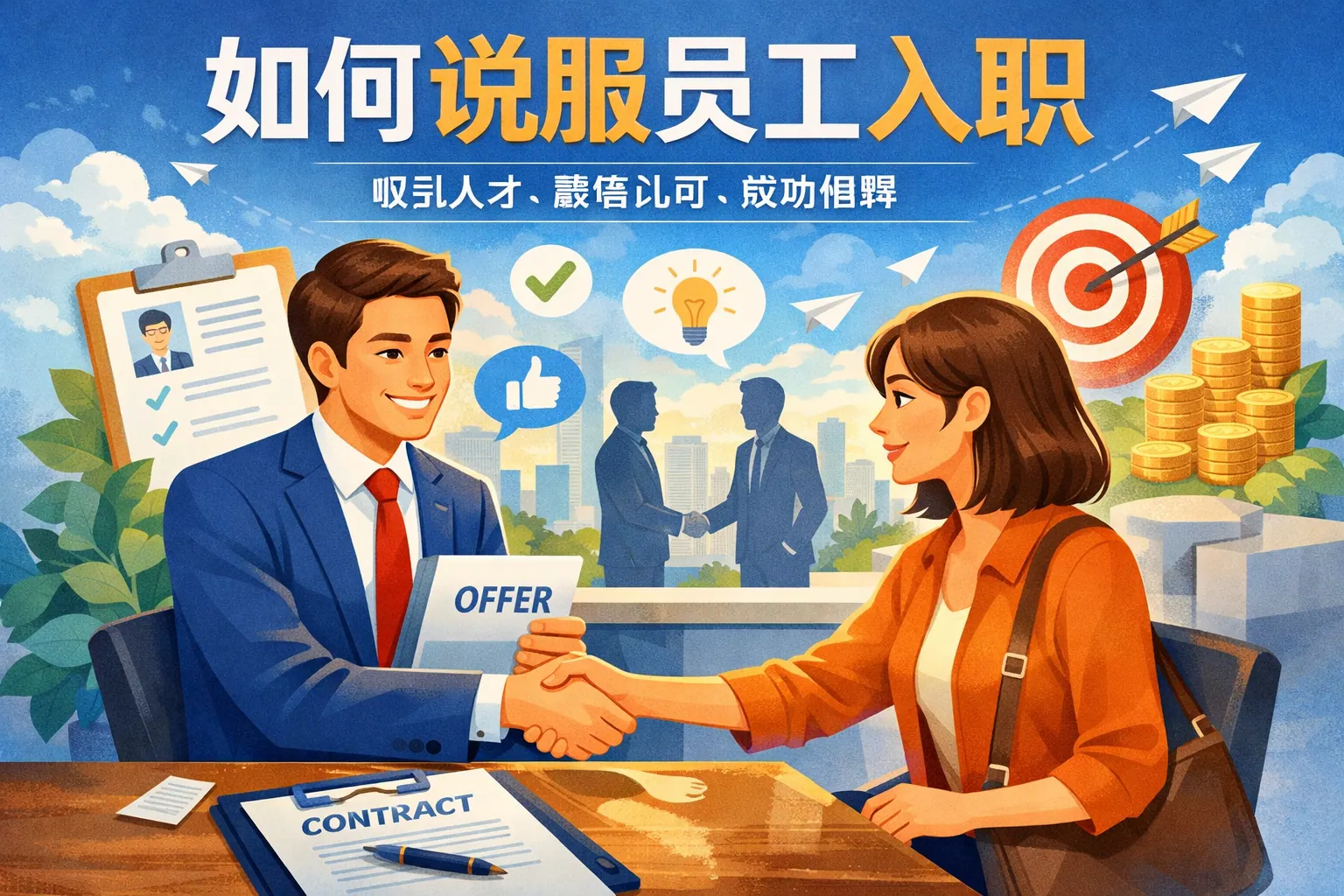 如何说服员工入职