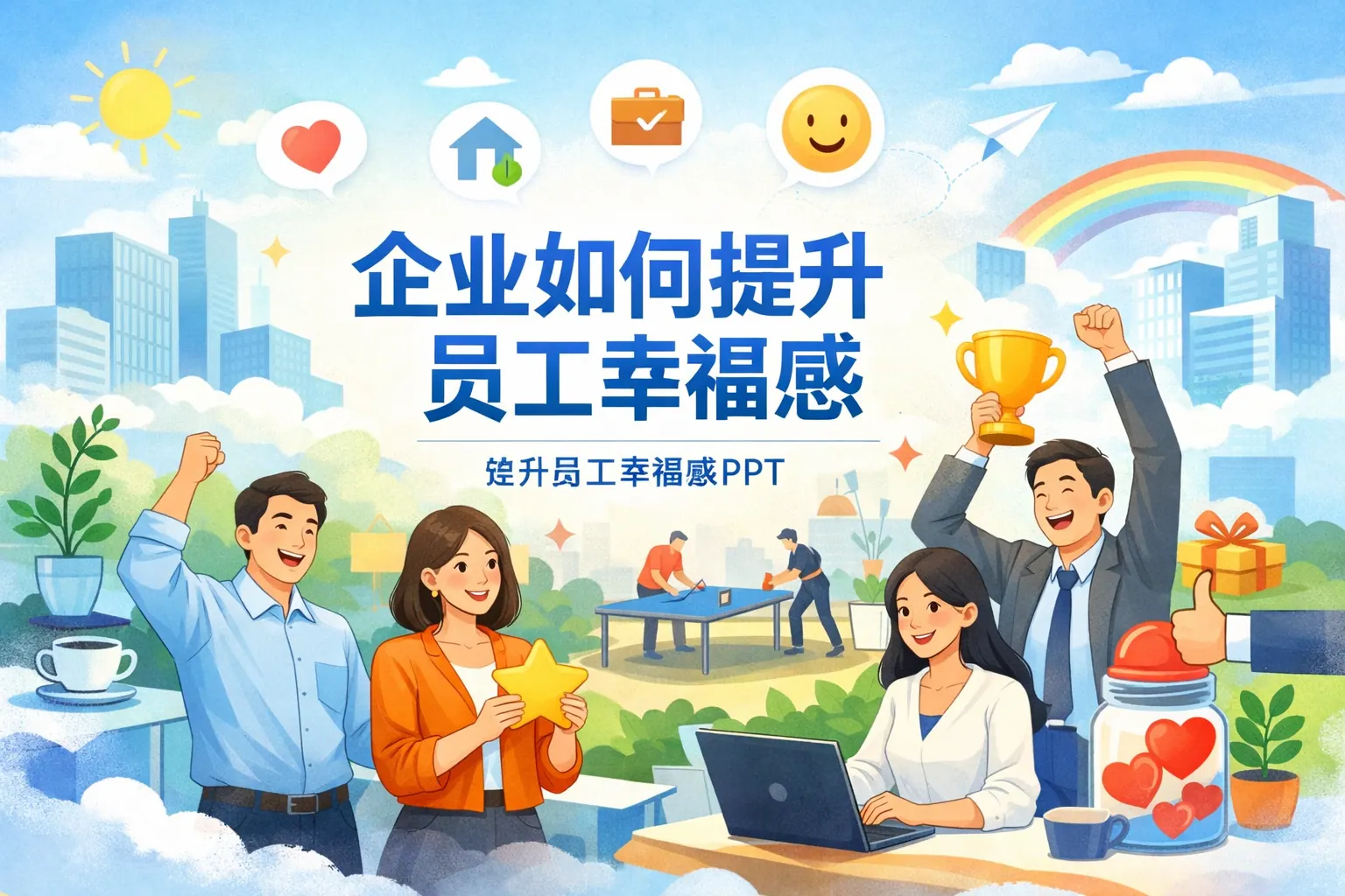 企业如何提升员工幸福感PPT
