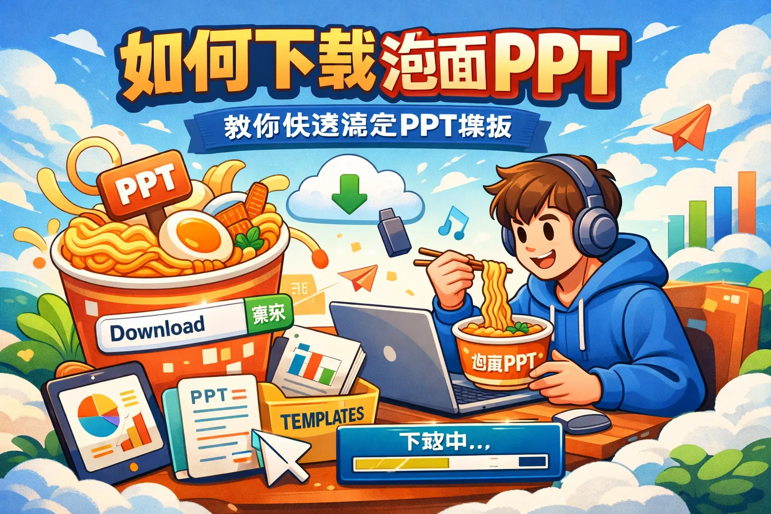如何下载泡面ppt