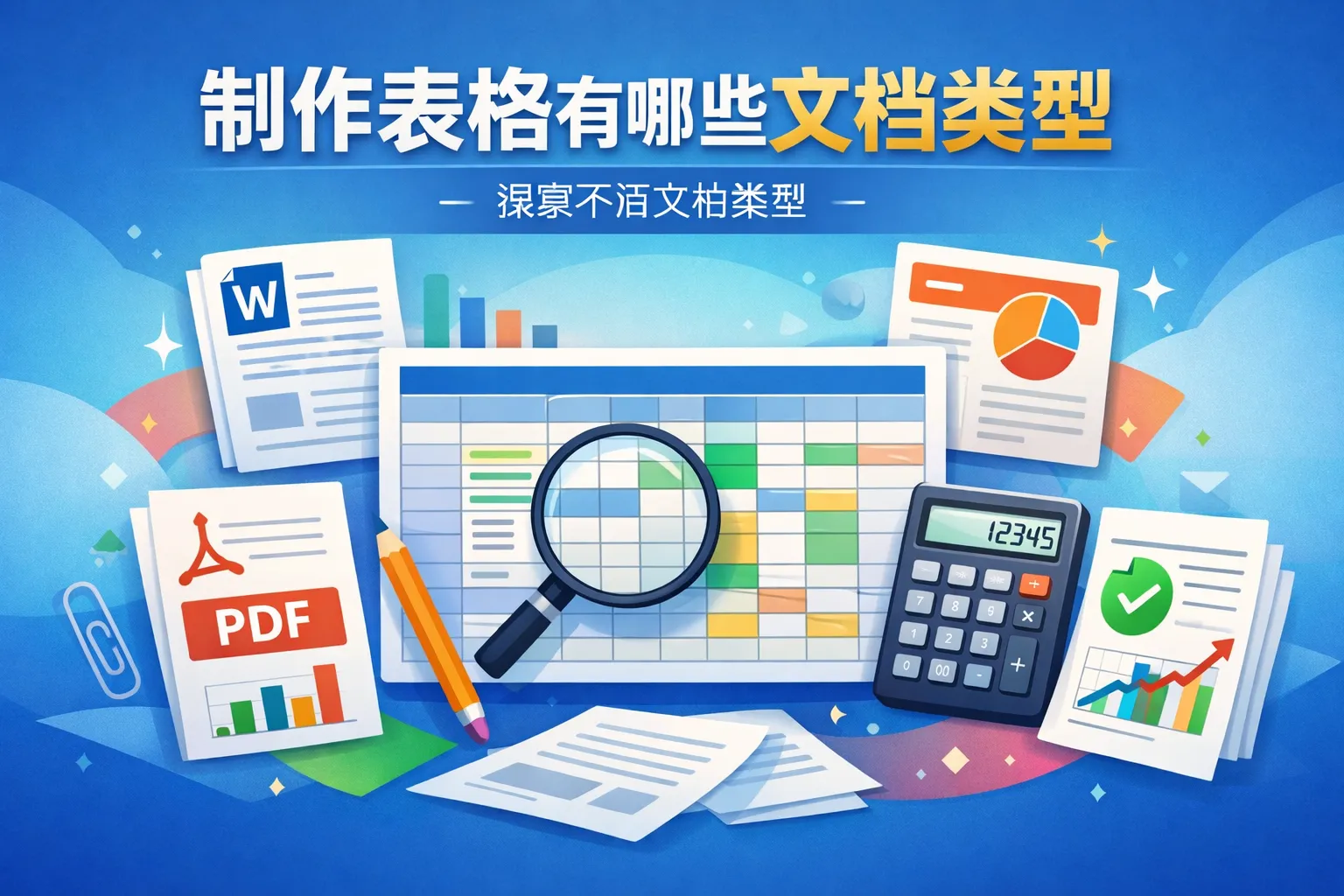 制作表格有哪些文档类型