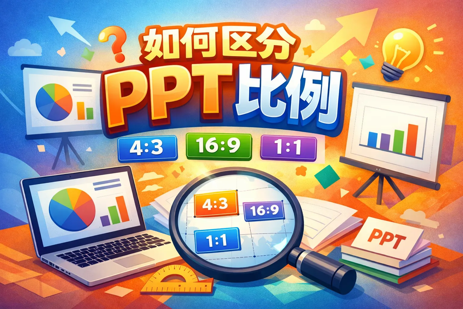 如何区分PPT比例