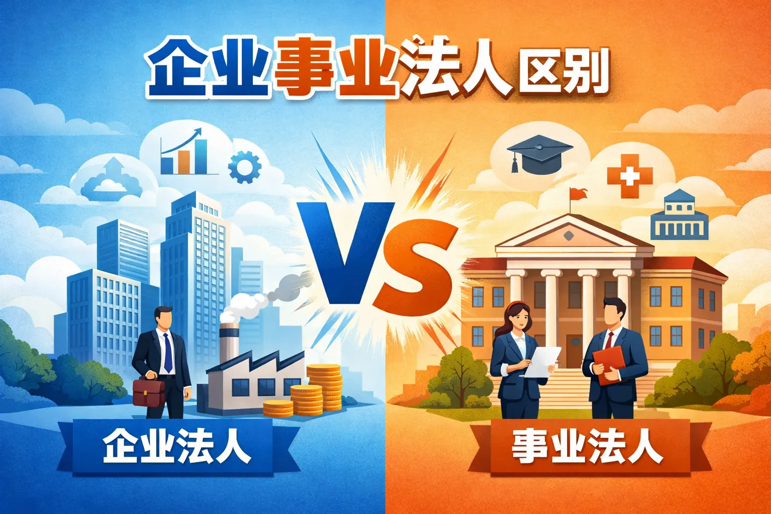 企业事业法人区别