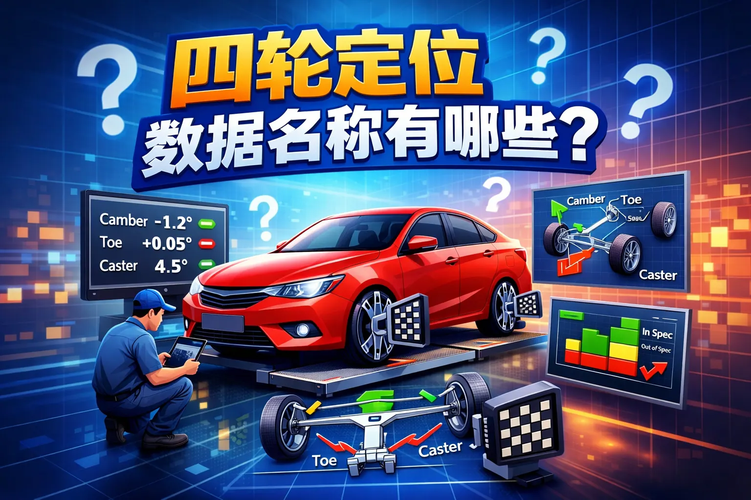 四轮定位数据名称有哪些