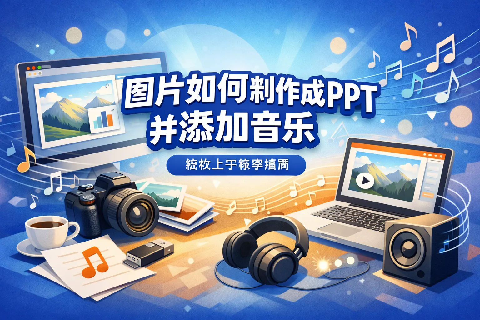 图片如何制作成ppt并添加音乐