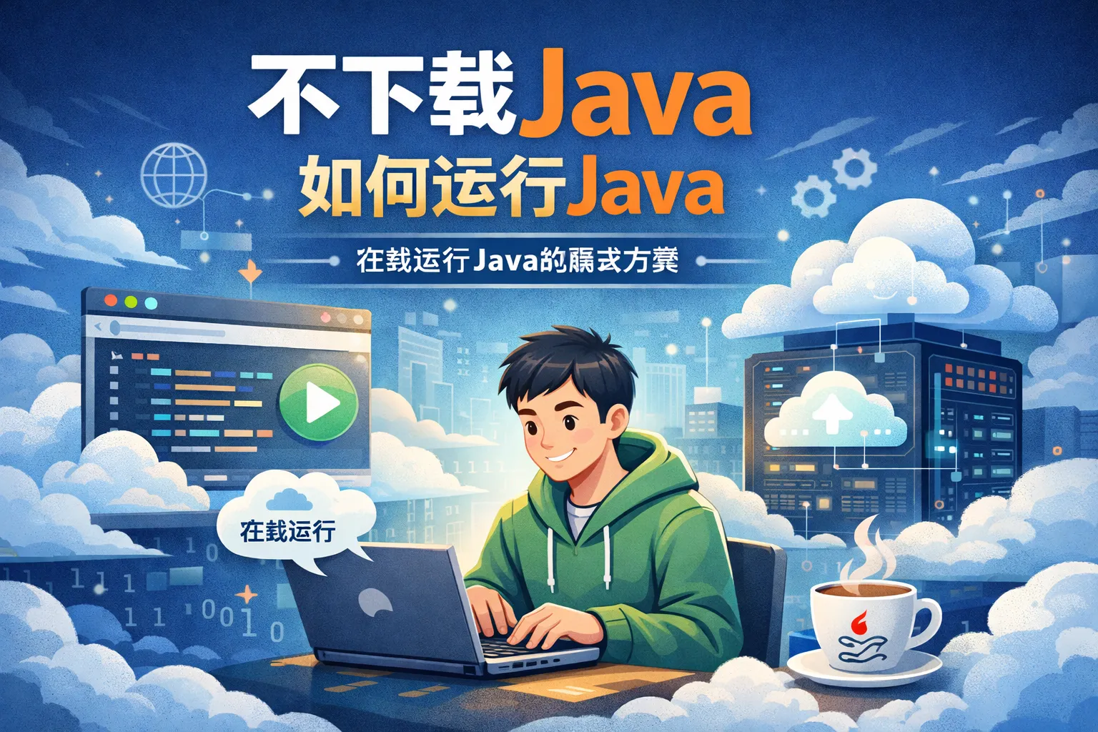 不下载java如何运行java