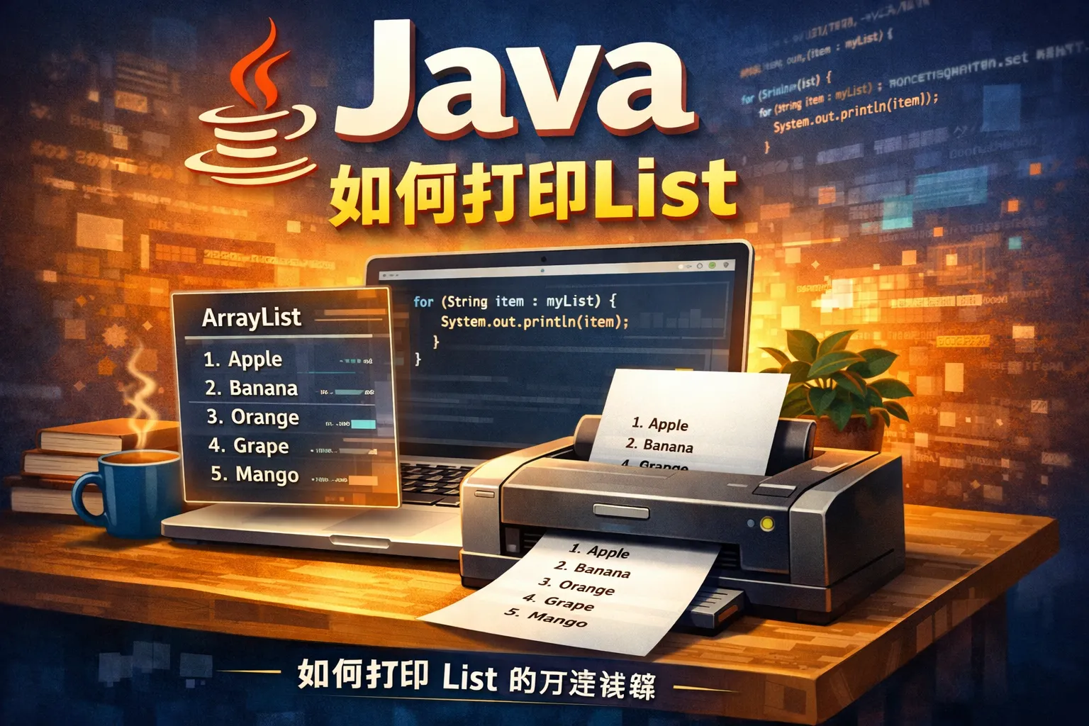 java 如何打印list