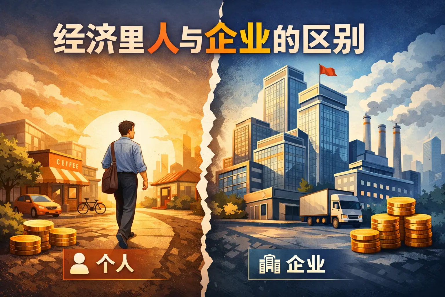 经济里人与企业的区别