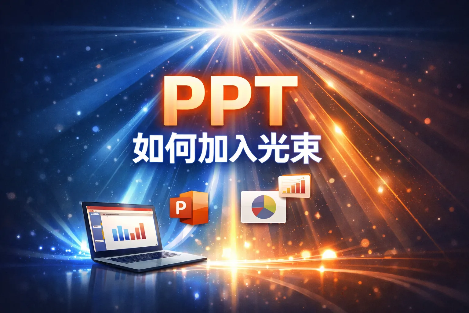 ppt如何加入光束