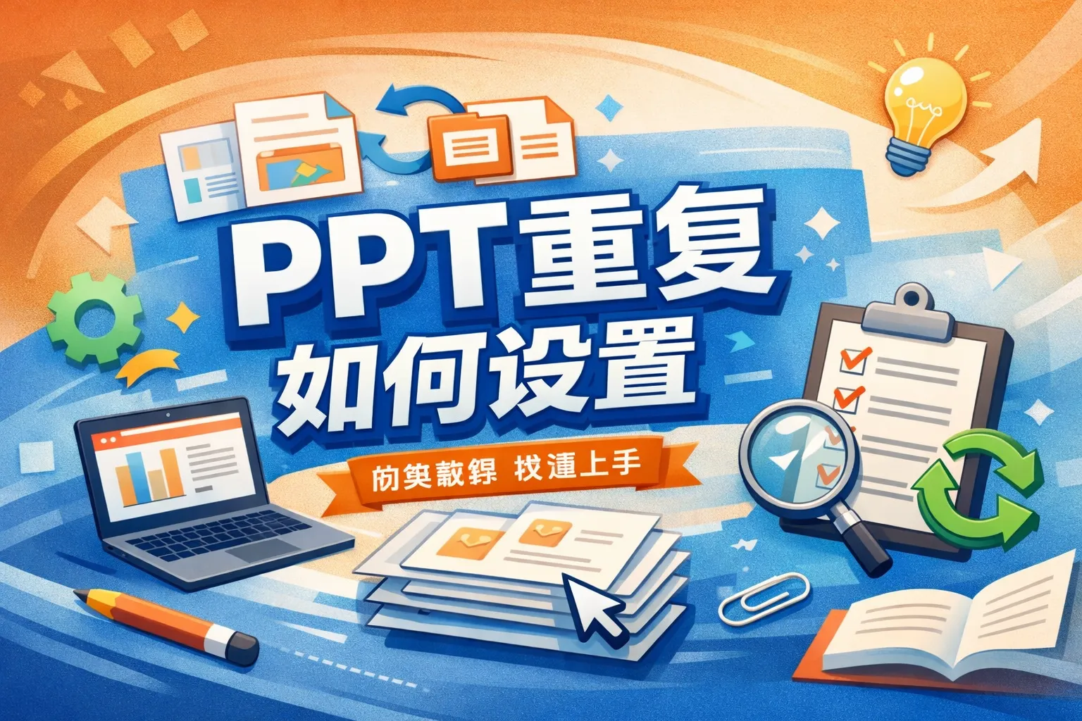 ppt重复如何设置