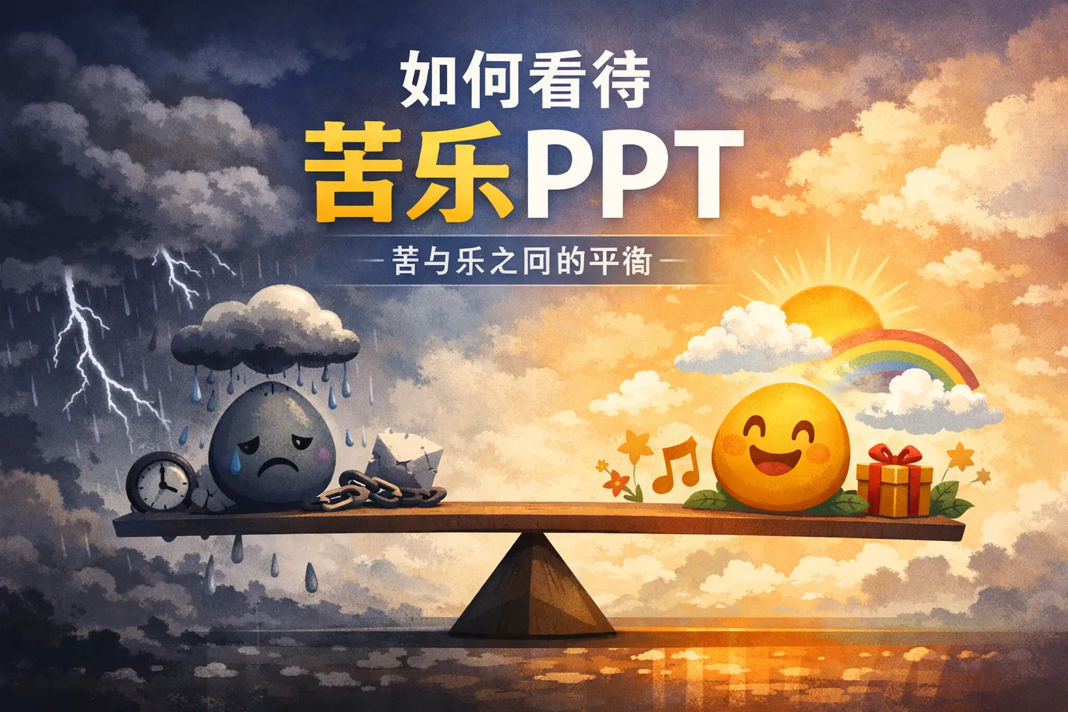 如何看待苦乐ppt