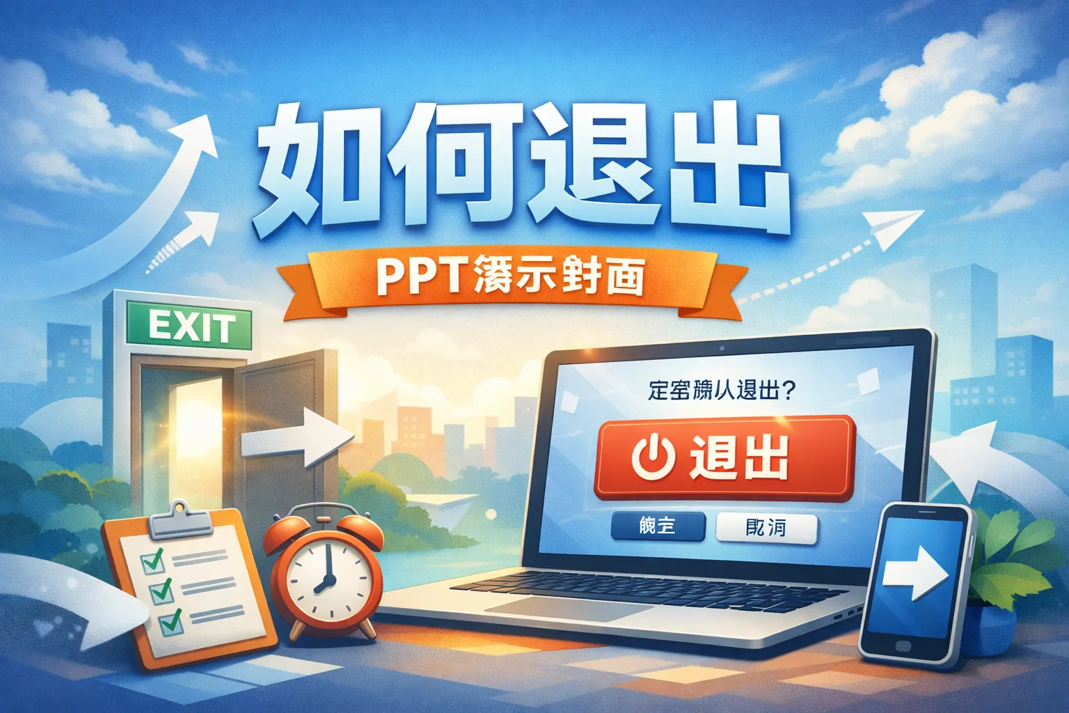 PPT演示如何退出