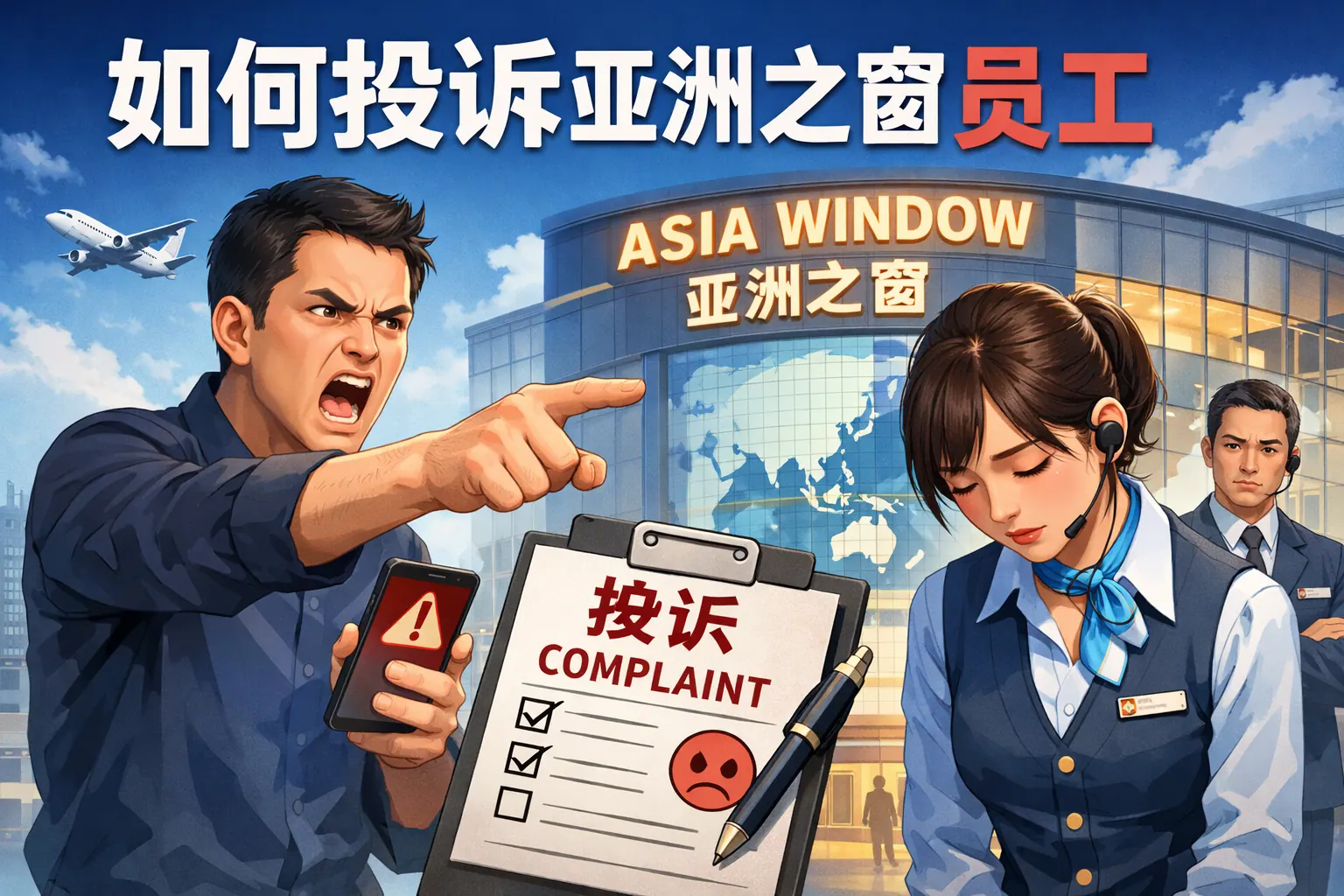 如何投诉亚洲之窗员工