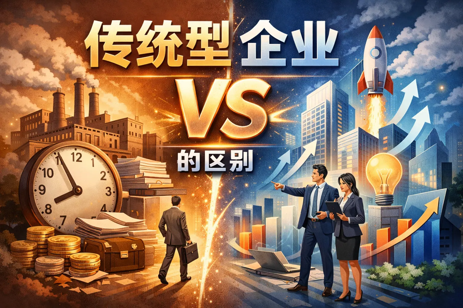 传统型事业型企业的区别