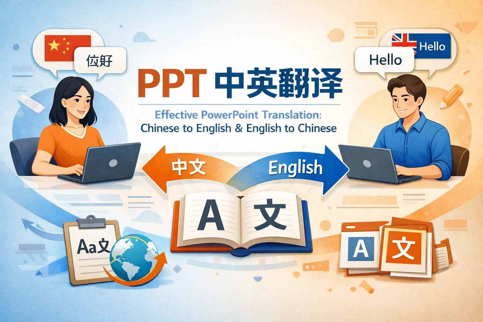 ppt如何中英翻译