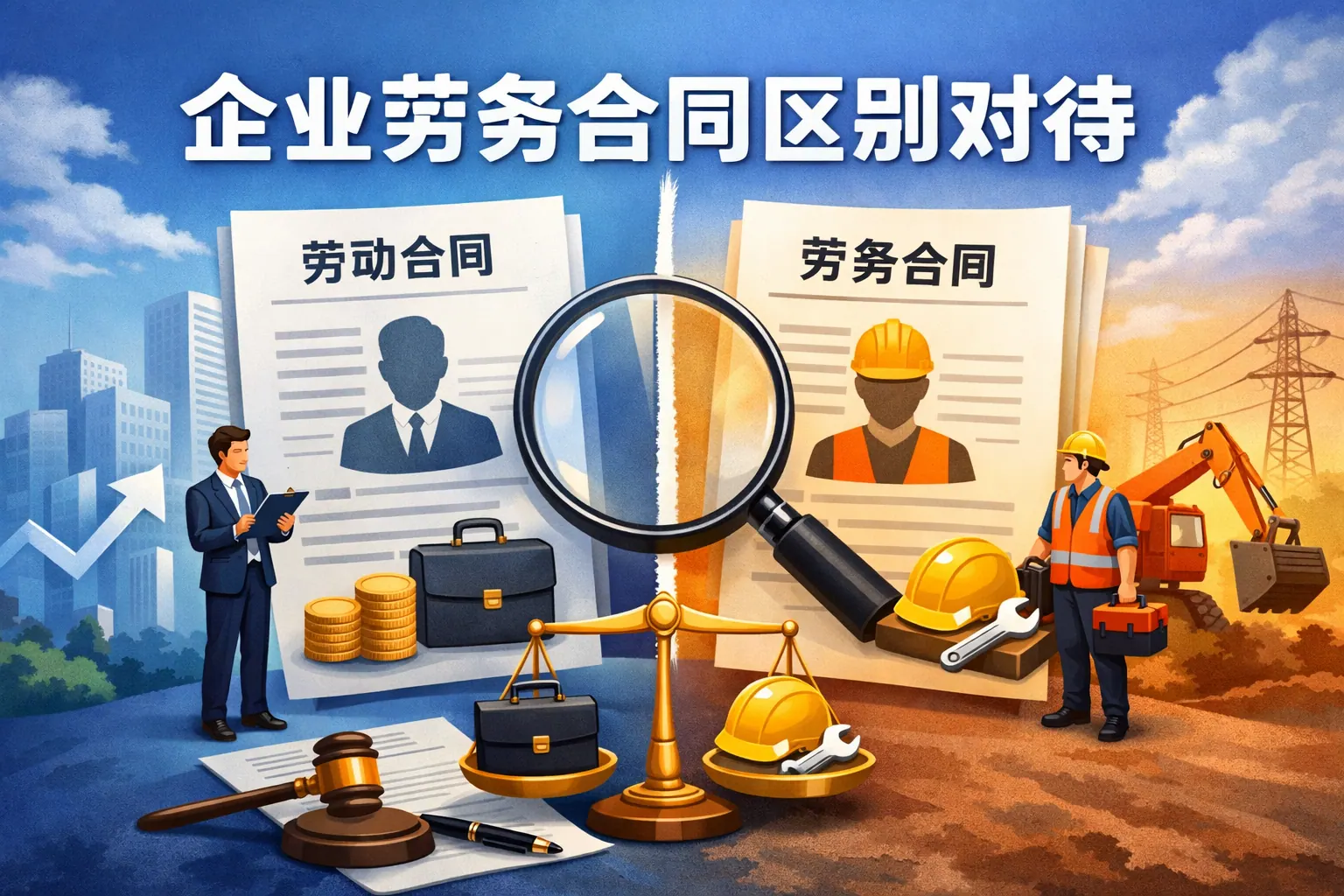 企业劳务合同区别对待