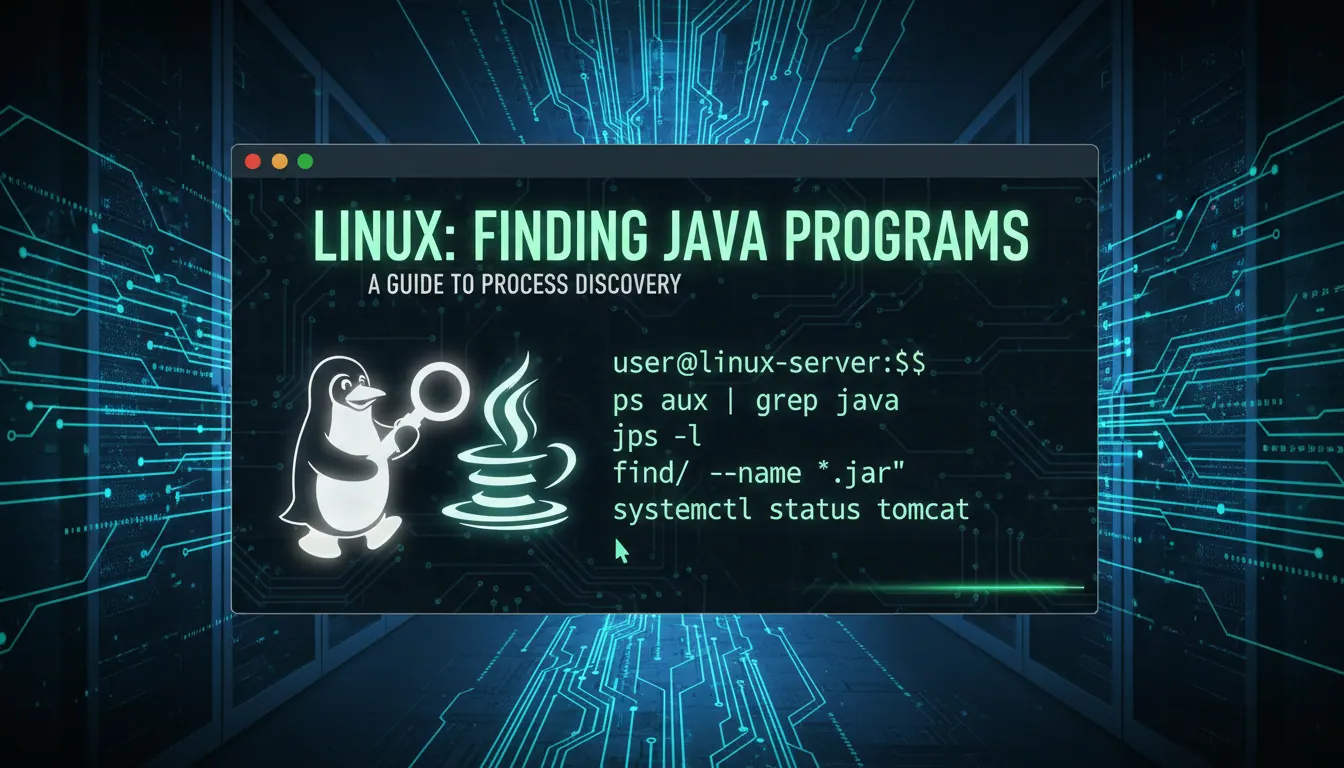 linux如何查找java程序