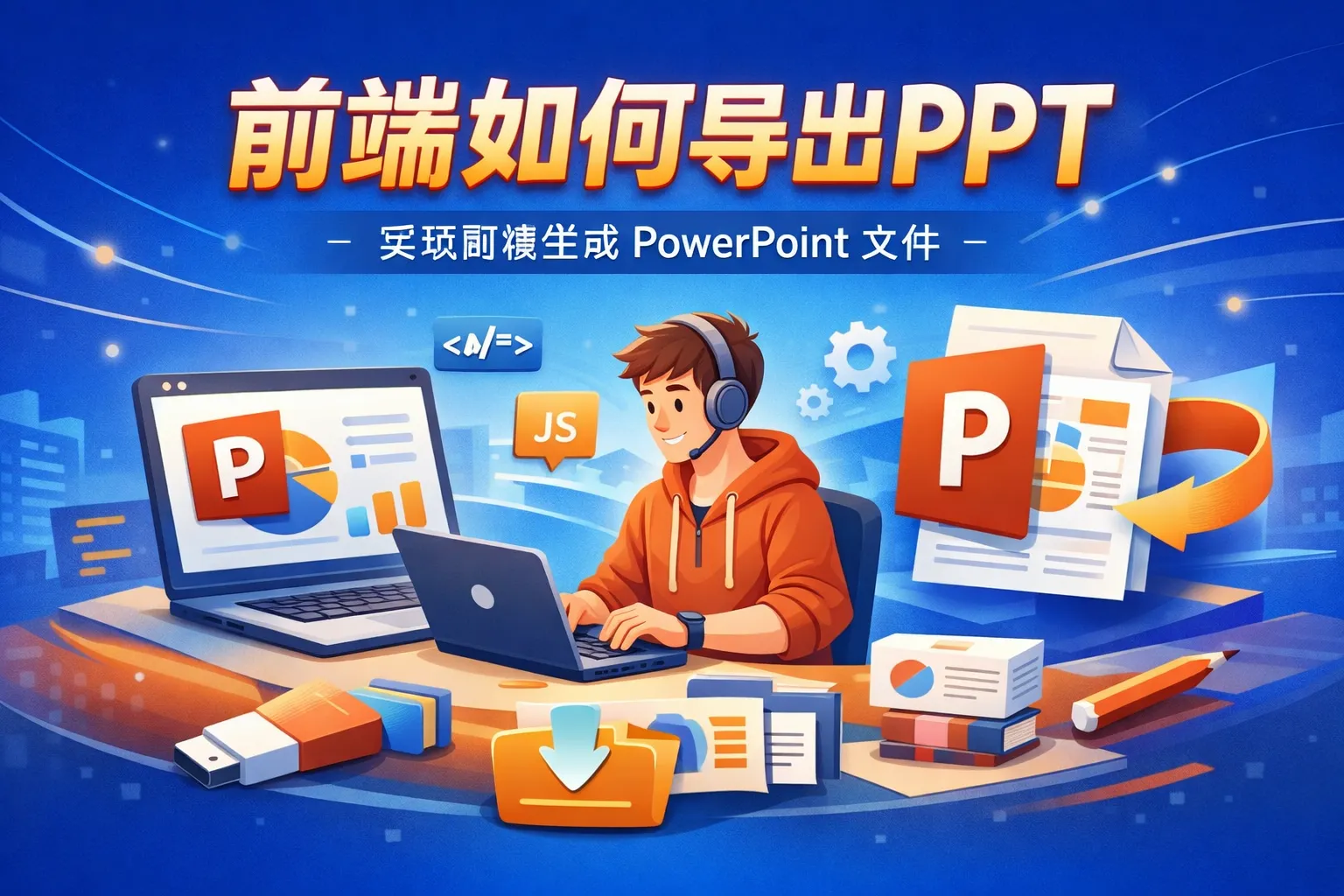 前端如何导出ppt