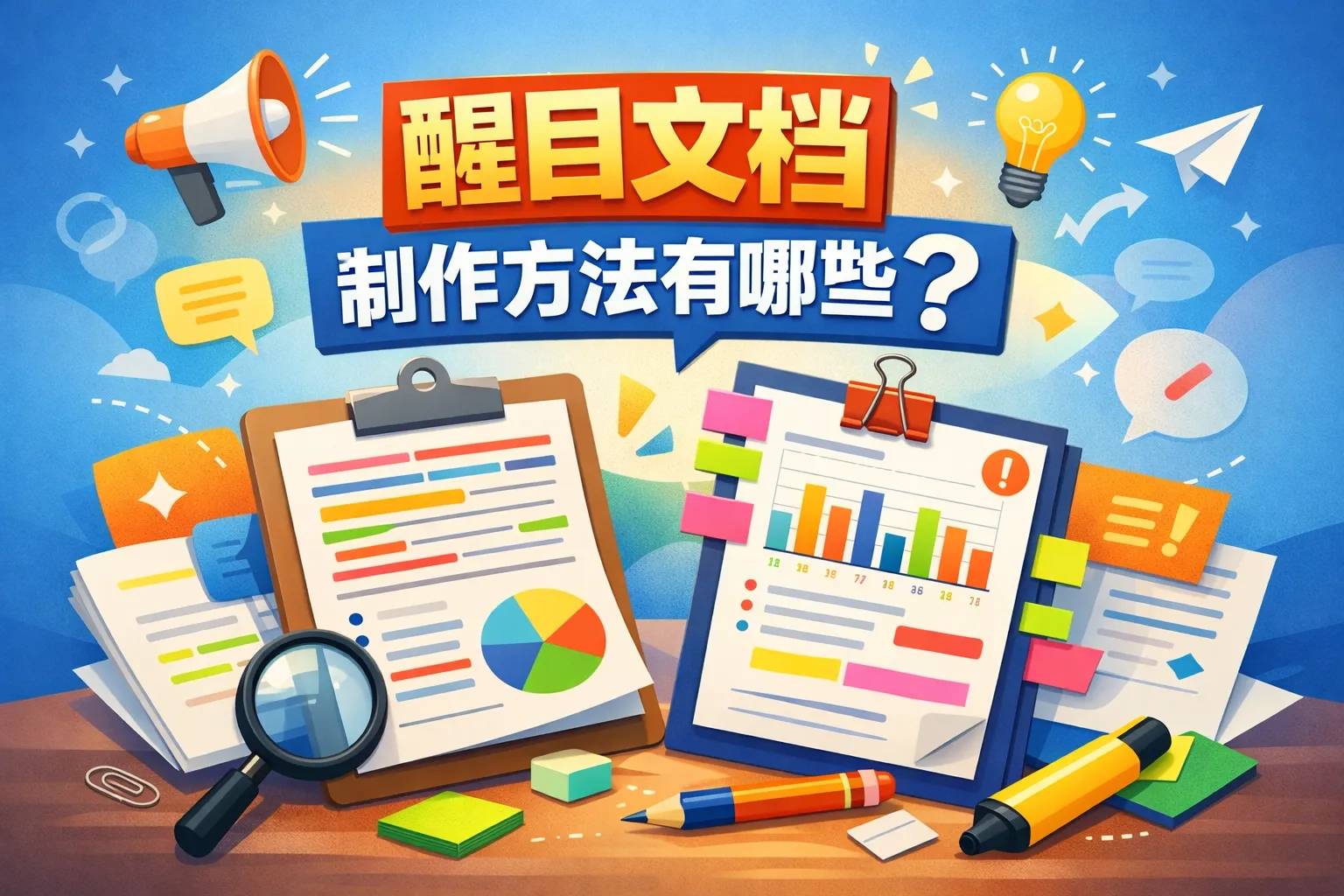 醒目文档制作方法有哪些