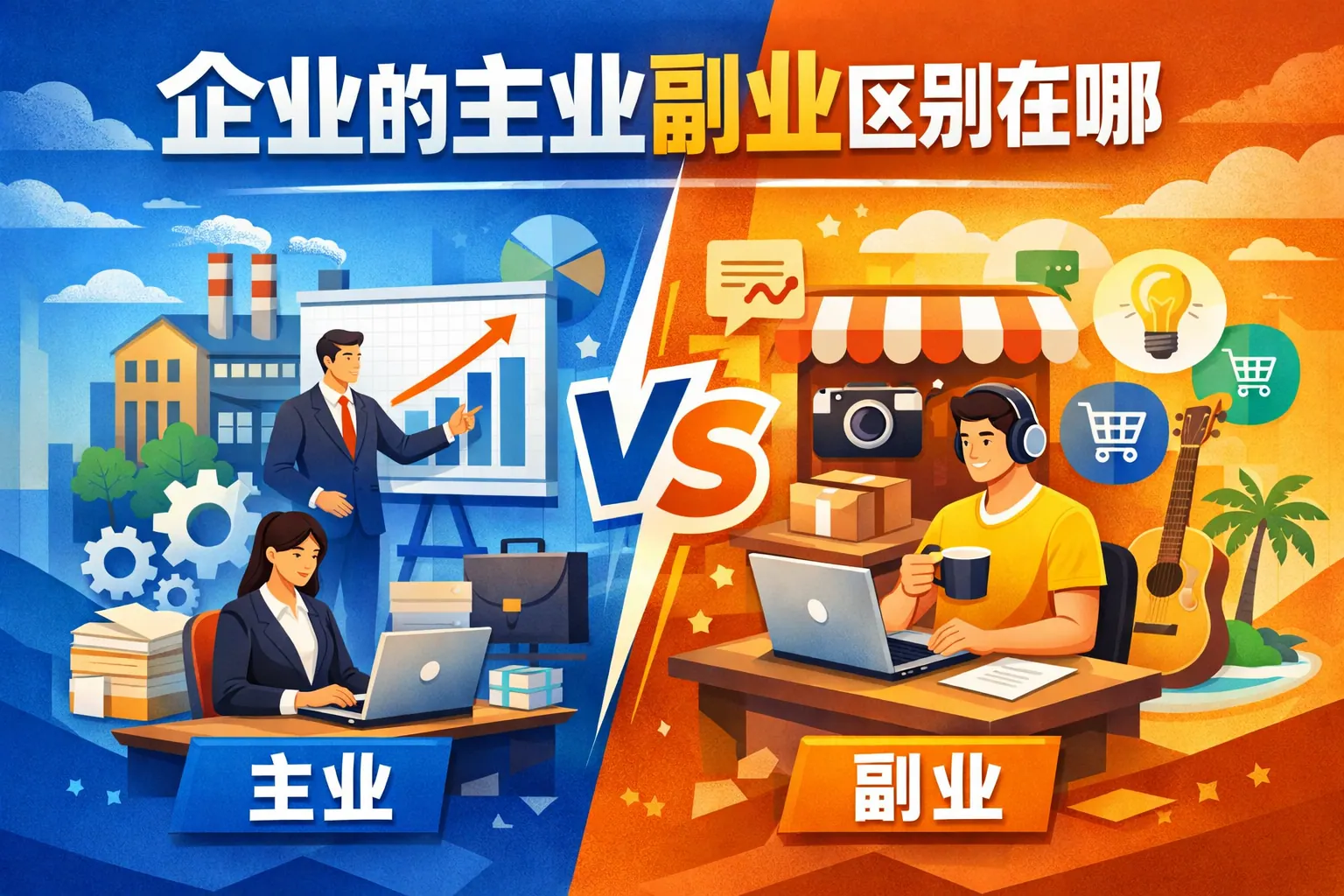 企业的主业副业区别在哪