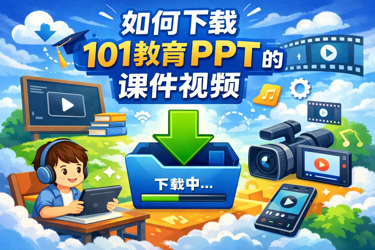如何下载101教育ppt的课件视频