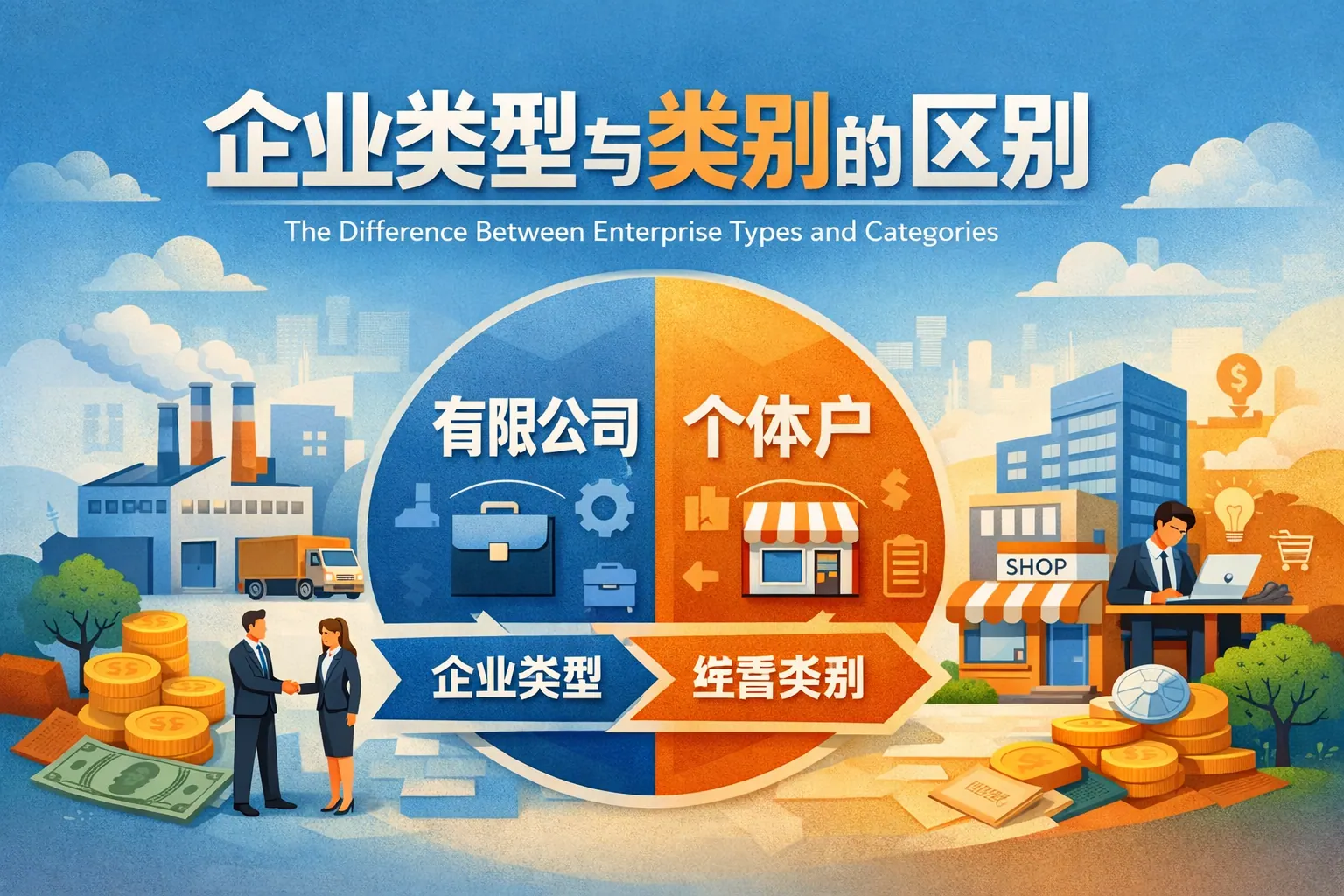 企业类型与类别的区别