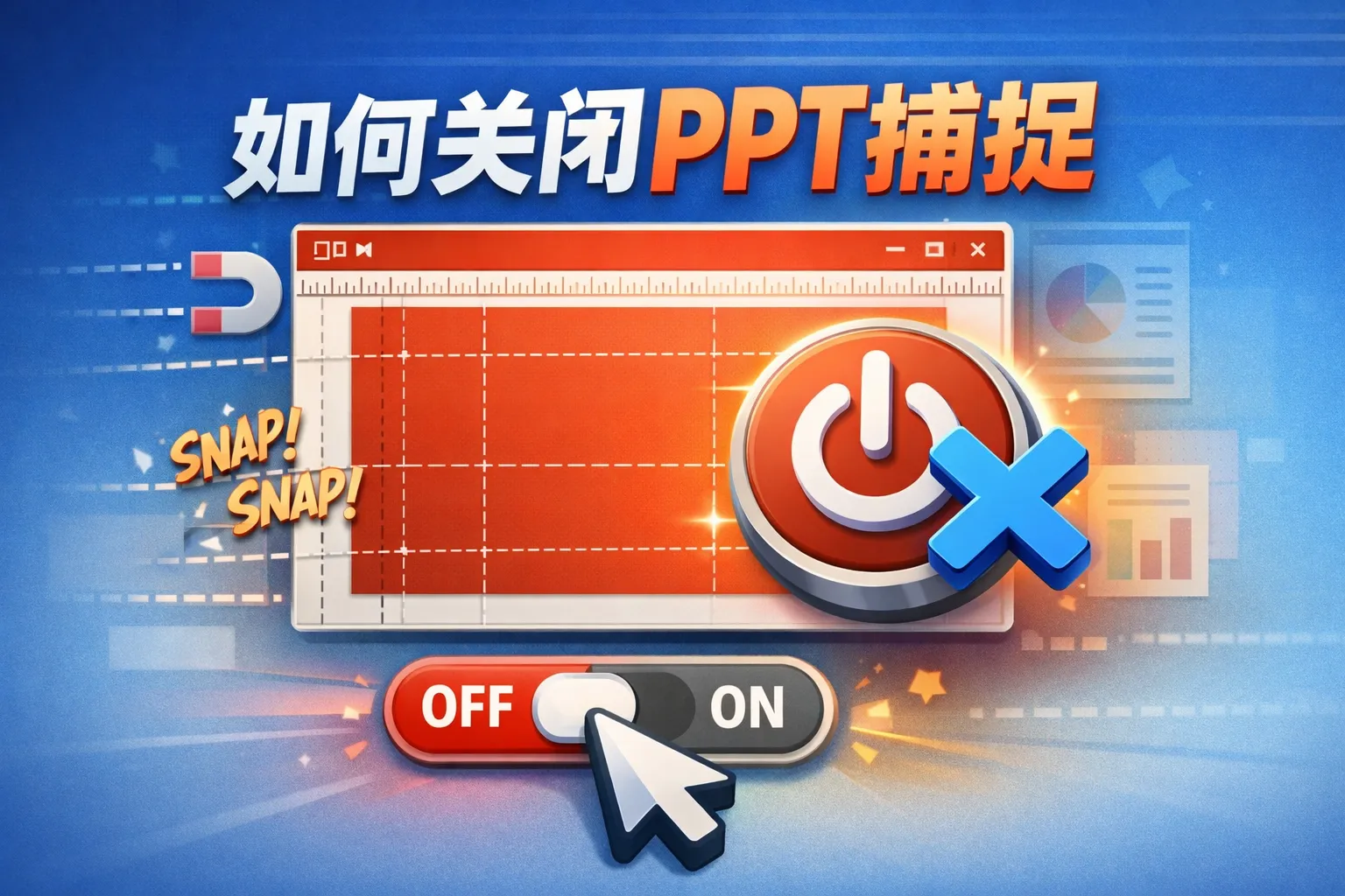 如何关闭ppt捕捉