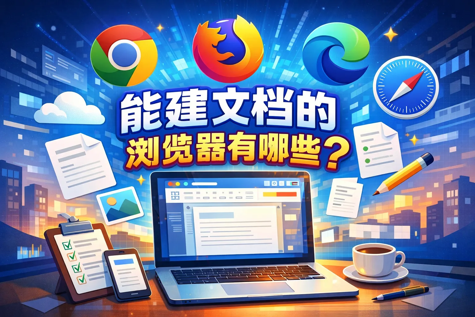 能建文档的浏览器有哪些