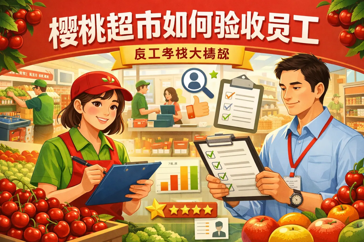 樱桃超市如何验收员工