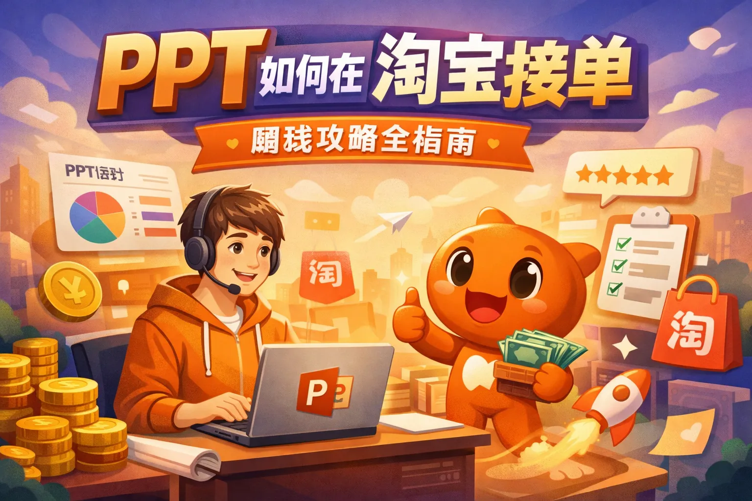 ppt如何在淘宝接