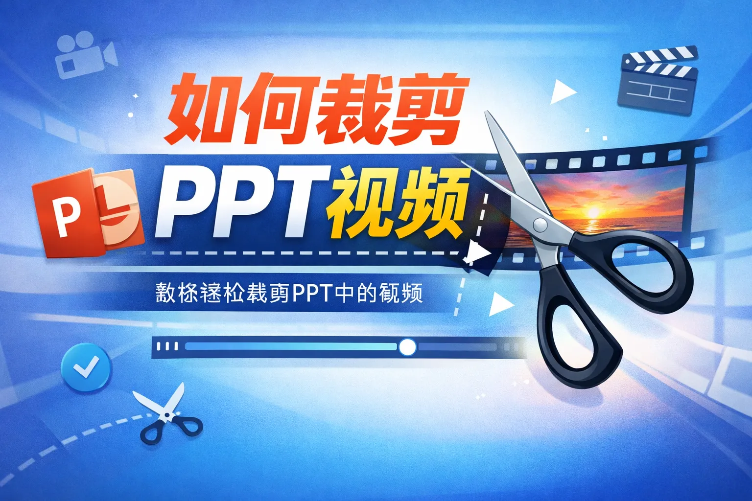 如何裁剪ppt视频