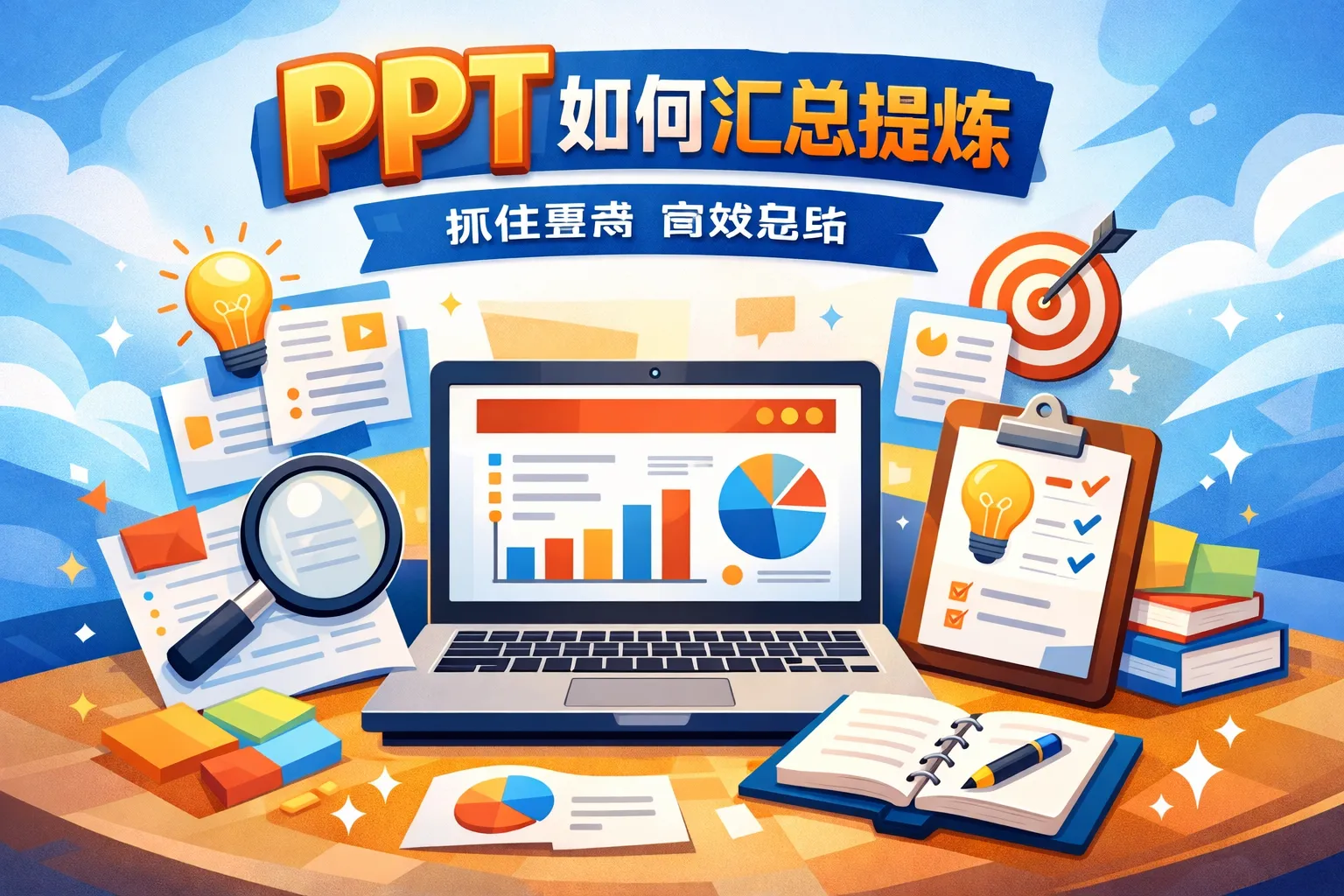 ppt如何汇总提炼