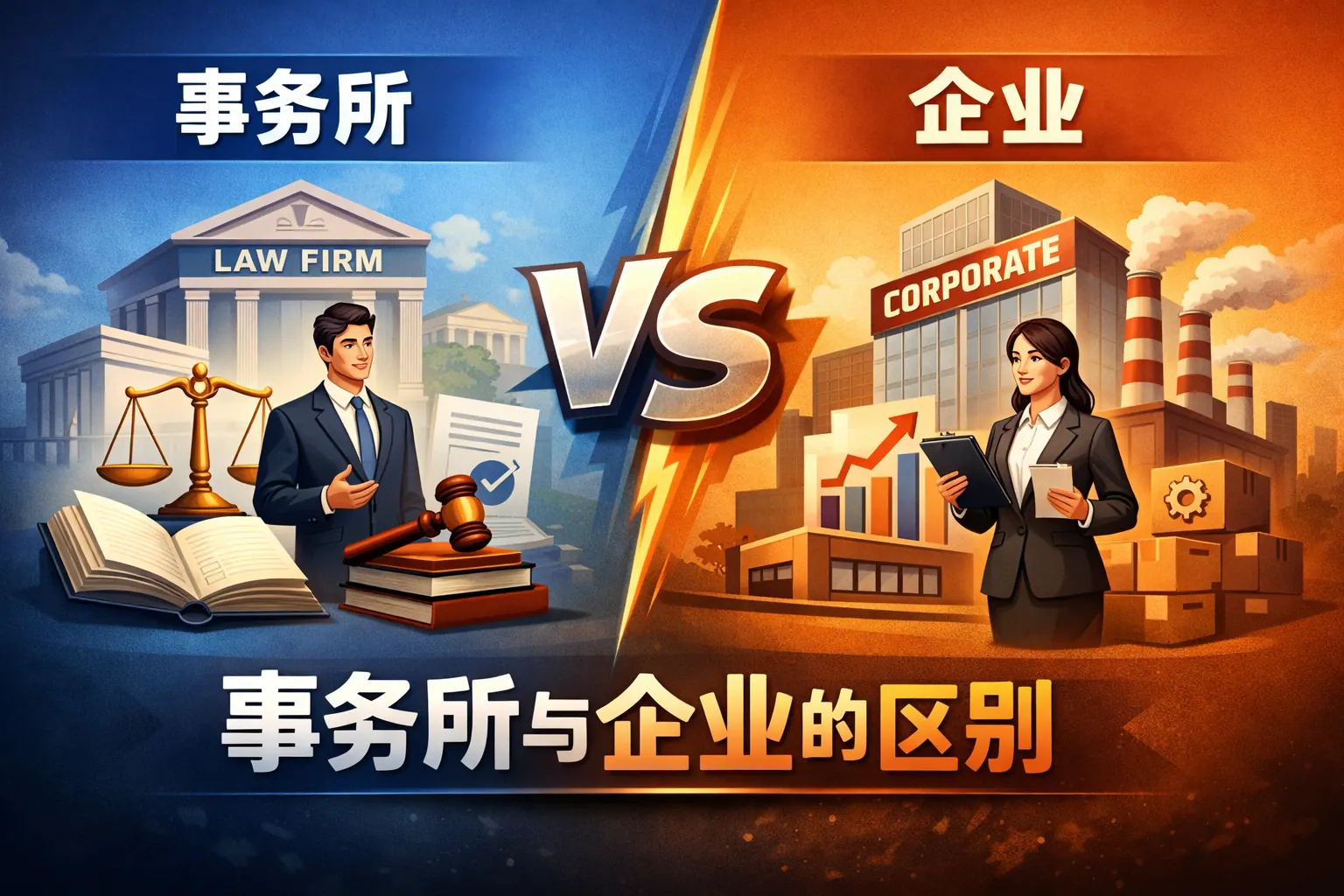 事务所于企业的区别