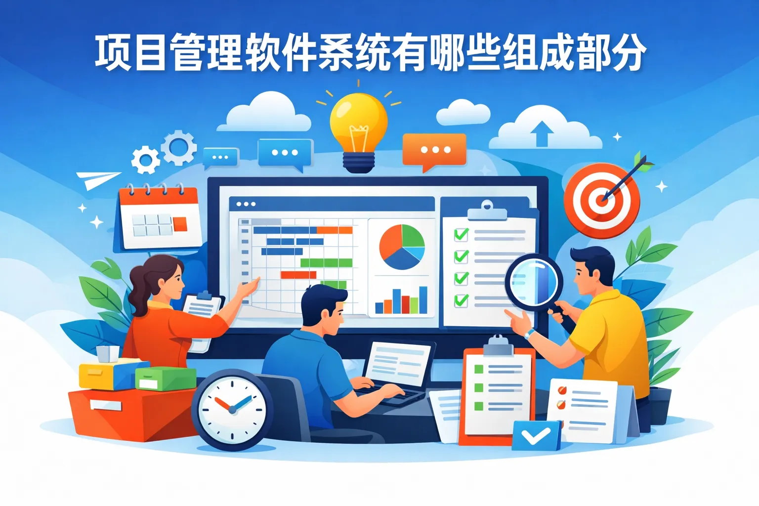 项目管理软件系统有哪些组成部分