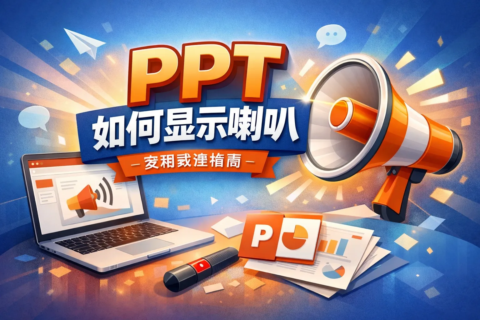 ppt如何显示喇叭