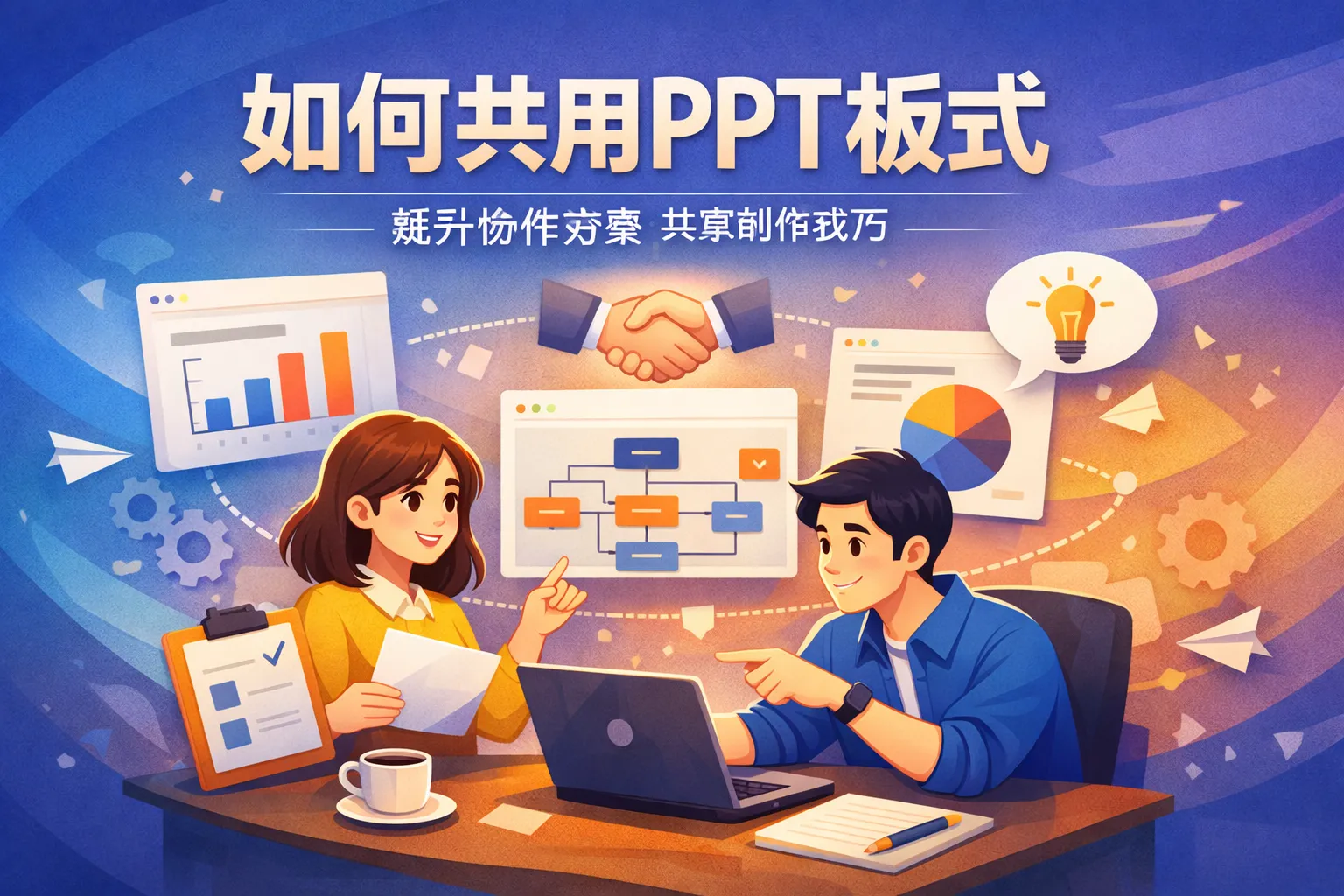 如何共用ppt板式